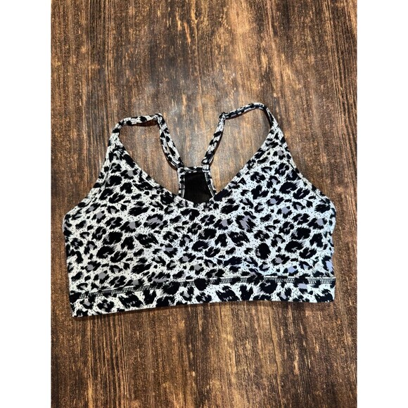 Zyia Snow Leopard Sports Bra size MEDIUM - Picture 1 of 3